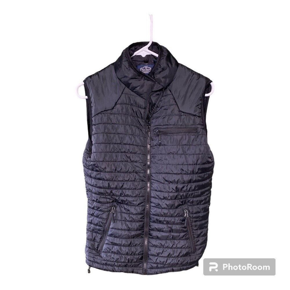MEN’S NAT NAST CHARCOAL GREY VEST OUTDOOR SIZE S